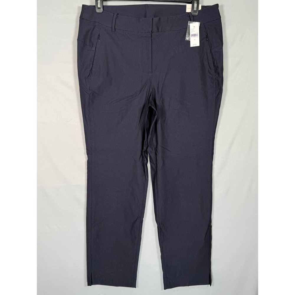 Lane Bryant Signature‎ Fit Slim Ankle Pants Black Mid-Rise Plus Size 16 NWT
